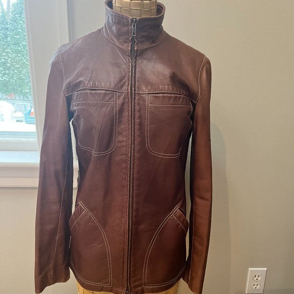 Danier Jackets & Blazers - Vintage Danier Leather Jacket, Size Small Petite